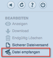 Datei empfangen