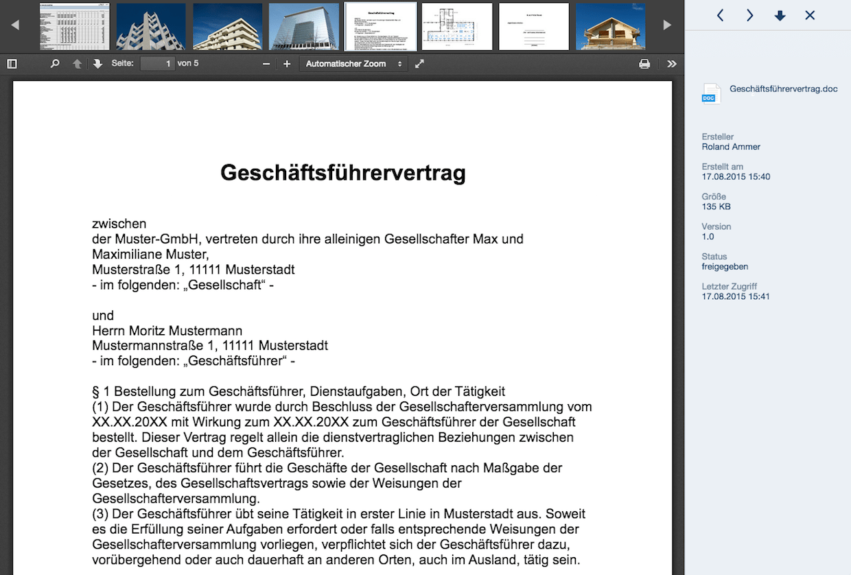 Dokumentenvorschau