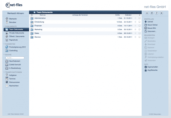 netfiles home