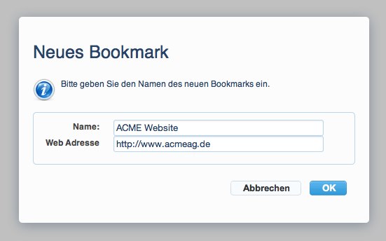 neues Bookmark