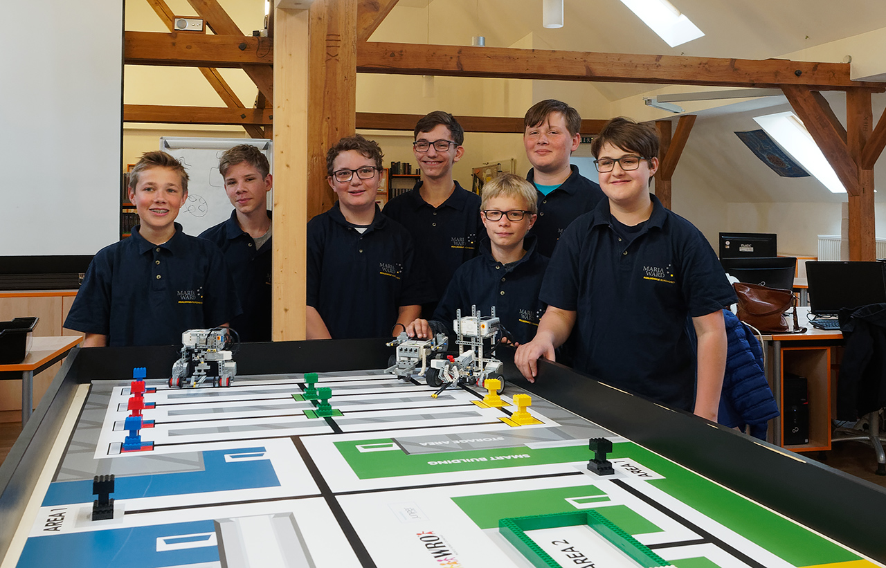 Teilnehmer des Robotic Wettbewerbs
