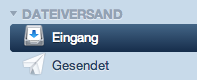 Screenshot Sicherer Dateiversand