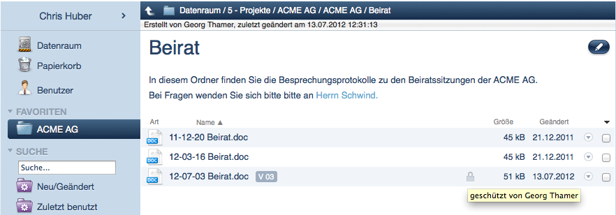 Versionierung netfiles