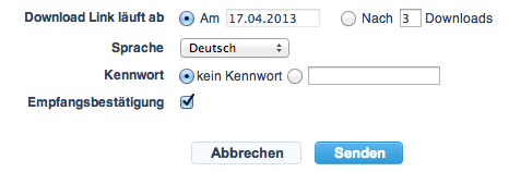 weitere Optionen